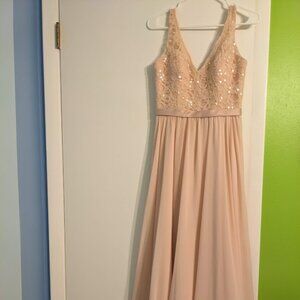 Morilee by Madeline Gardner Bridesmaid dress, Size 10 short, blush color